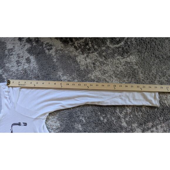 Lauren Moshi Long Sleeve Tee, Chopper Print - Small, Made In USA - Picture 13 of 13